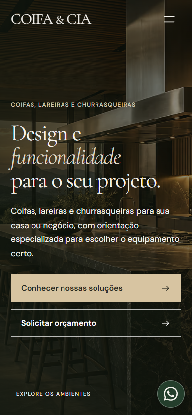 Versão mobile de coifa